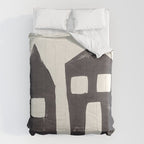Tiny Houses #2 | Hand-printed Linocut Comforter Gallery Image 6