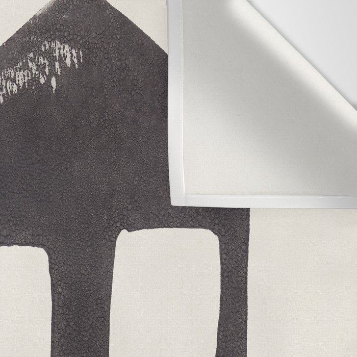 Tiny Houses #2 | Hand-printed Linocut Wall Tapestry Gallery Image 3