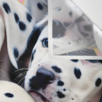 Dalmatian Love, Cute Puppies Dogs Pets, Animals Domestic Photography Siblings, Adorable Family Polka Dots Spotted  Wall Tapestry Gallery Image 3