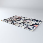 Dalmatian Love, Cute Puppies Dogs Pets, Animals Domestic Photography Siblings, Adorable Family Polka Dots Spotted  Rug Gallery Image 3