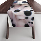 Dalmatian Love, Cute Puppies Dogs Pets, Animals Domestic Photography Siblings, Adorable Family Polka Dots Spotted  Table Runner Gallery Image 1