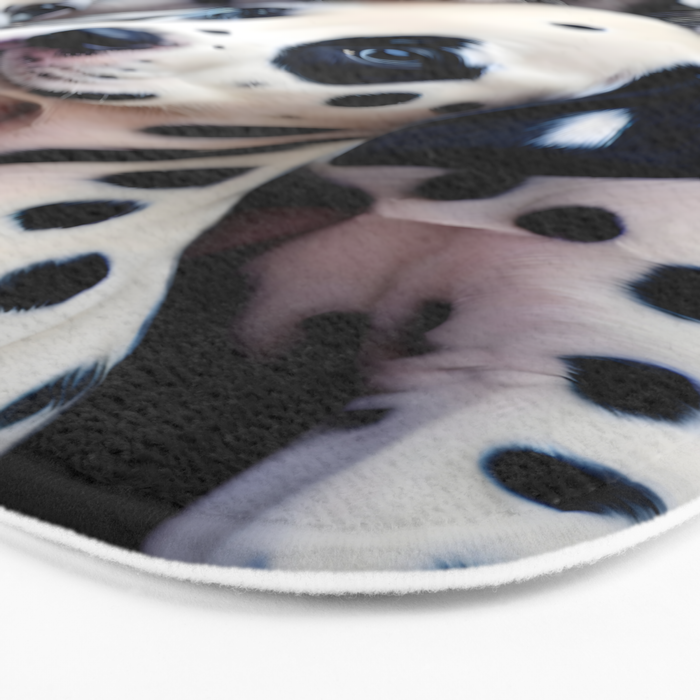 Dalmatian Love, Cute Puppies Dogs Pets, Animals Domestic Photography Siblings, Adorable Family Polka Dots Spotted  Bath Mat Gallery Image 3