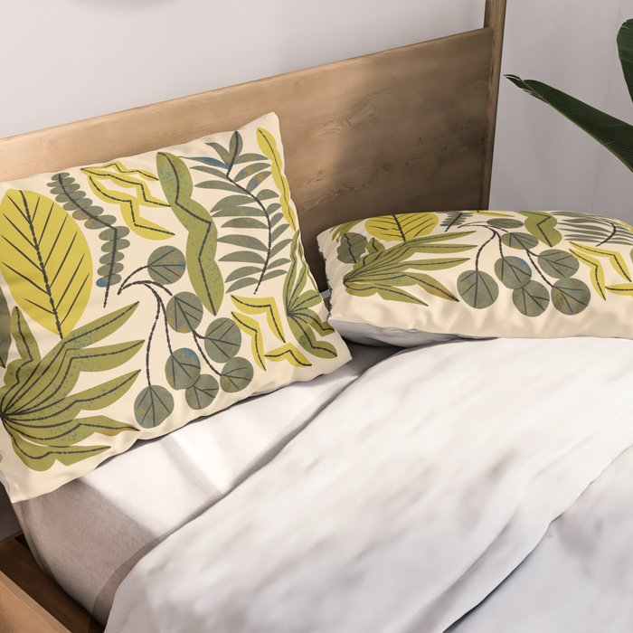 Leaf Collection No. 2 Pillow Sham Gallery Image 2