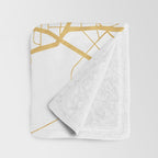 DALLAS TEXAS CITY STREET MAP ART Throw Blanket Gallery Image 3