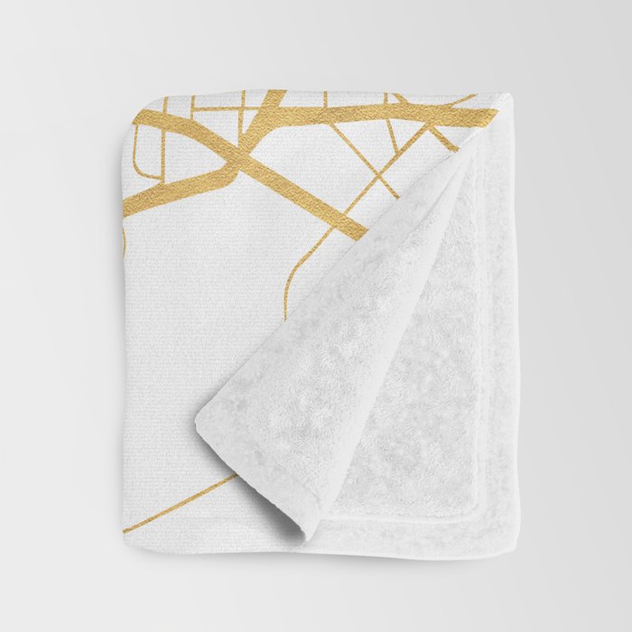 DALLAS TEXAS CITY STREET MAP ART Throw Blanket Gallery Image 3