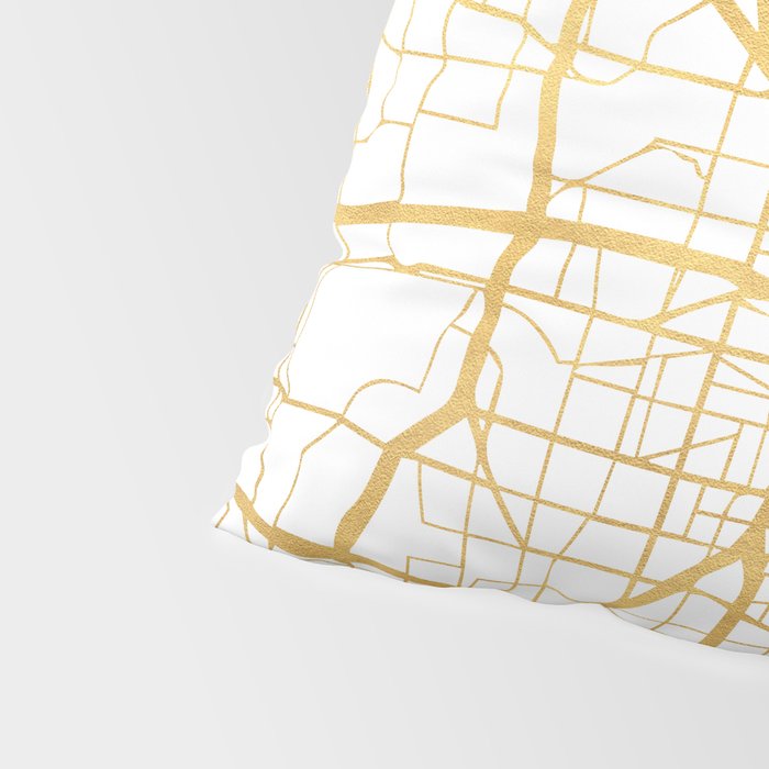 DALLAS TEXAS CITY STREET MAP ART Pillow Sham Gallery Image 4