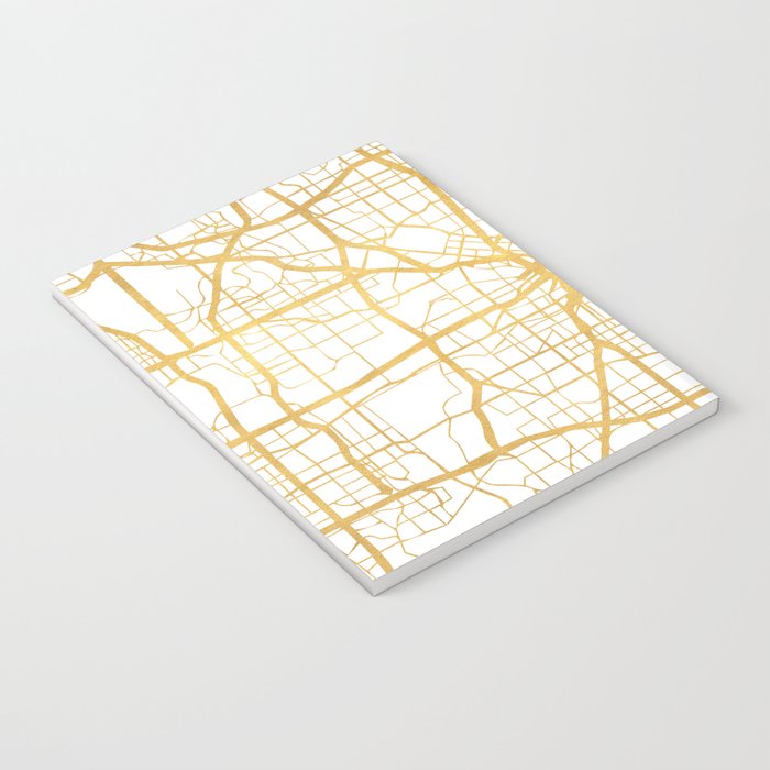 DALLAS TEXAS CITY STREET MAP ART Notebook Gallery Image 3