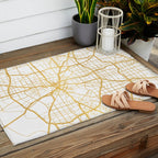 DALLAS TEXAS CITY STREET MAP ART Outdoor Rug Gallery Image 2