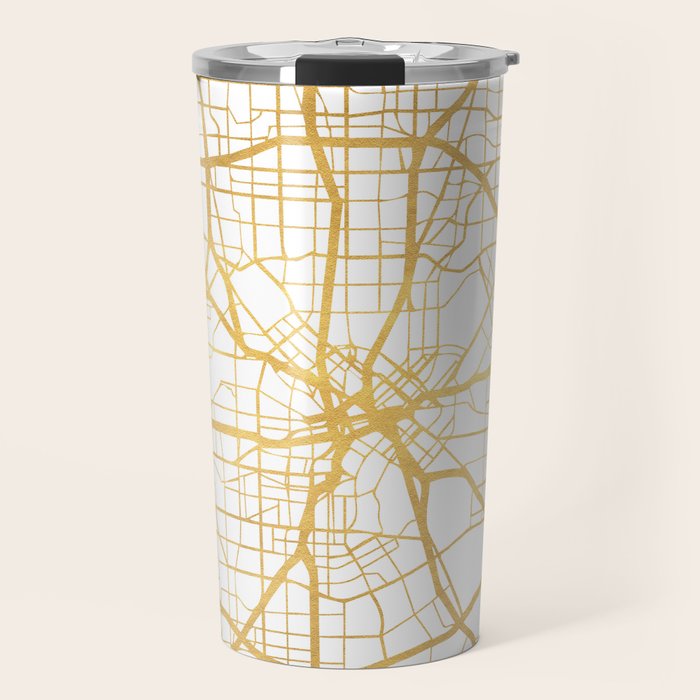 DALLAS TEXAS CITY STREET MAP ART Travel Mug Gallery Image 1