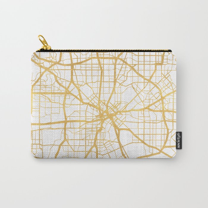 DALLAS TEXAS CITY STREET MAP ART Carry All Pouch Gallery Image 1