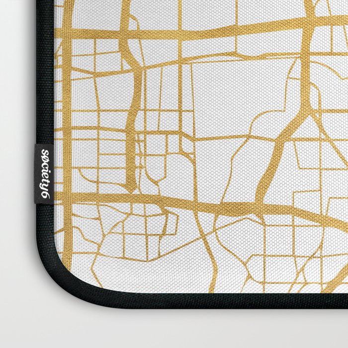 DALLAS TEXAS CITY STREET MAP ART Laptop Sleeve Gallery Image 3