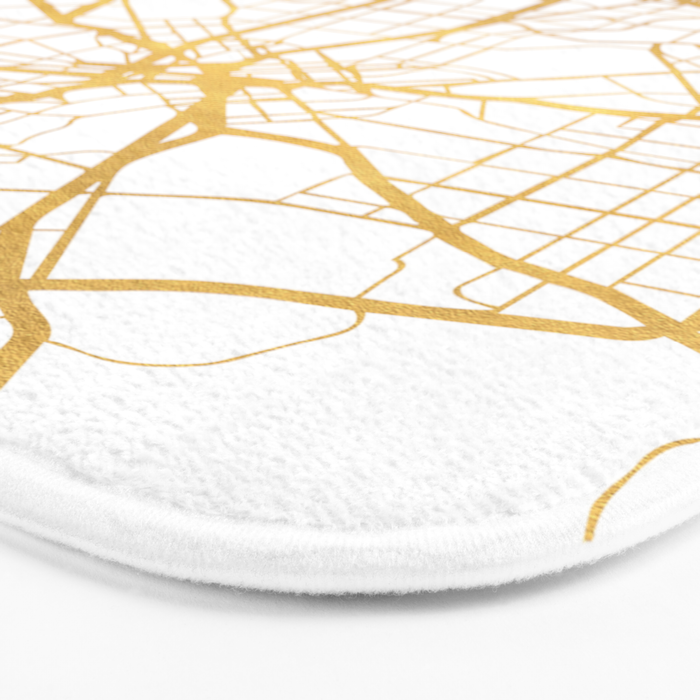 DALLAS TEXAS CITY STREET MAP ART Bath Mat Gallery Image 3