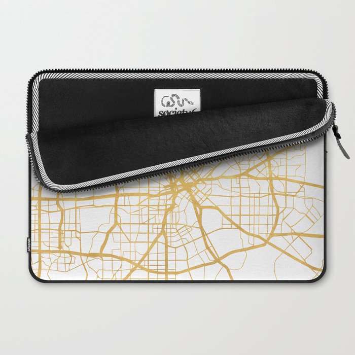 DALLAS TEXAS CITY STREET MAP ART Laptop Sleeve Gallery Image 2