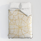 DALLAS TEXAS CITY STREET MAP ART Comforter Gallery Image 6