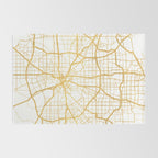 DALLAS TEXAS CITY STREET MAP ART Rug Gallery Image 2