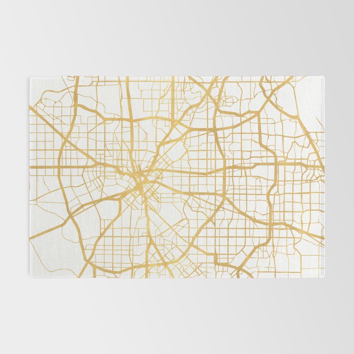 DALLAS TEXAS CITY STREET MAP ART Rug Gallery Image 2