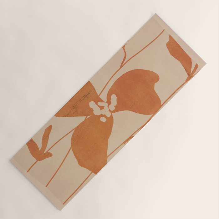 Abstract Minimal Flowers 3 Yoga Mat Gallery Image 1