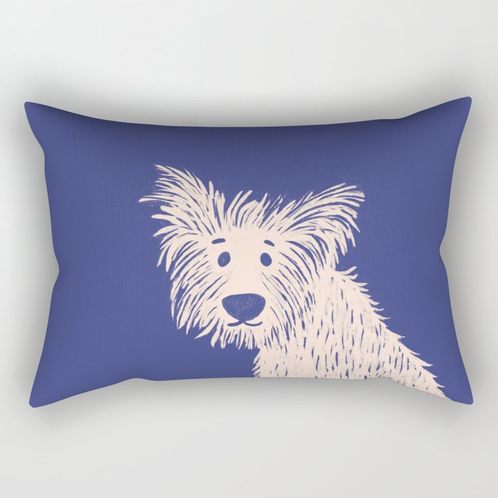 Ruff the dog Rectangular Pillow Gallery Image 1
