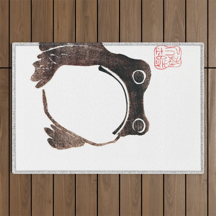 Matsumoto Hoji Frog Outdoor Rug Gallery Image 1