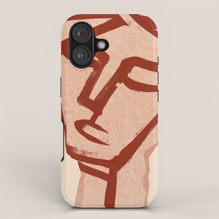 Abstract Face 91 iPhone Case Gallery Image 1