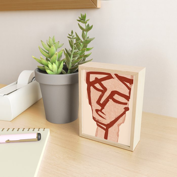 Abstract Face 91 Mini Art Print Gallery Image 2