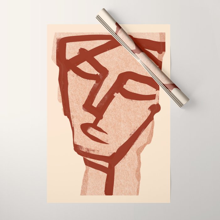 Abstract Face 91 Wrapping Paper Gallery Image 1