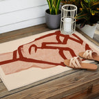 Abstract Face 91 Outdoor Rug Gallery Image 2