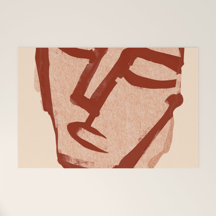 Abstract Face 91 Welcome Mat Gallery Image 1