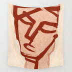 Abstract Face 91 Wall Tapestry Gallery Image 4