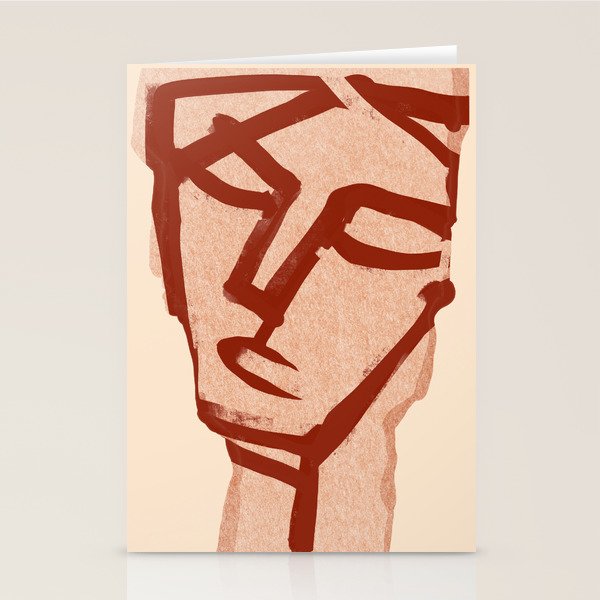 Abstract Face 91 Stationery Card Gallery Image 2