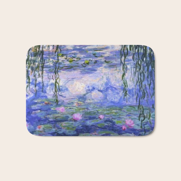 Claude Monet Water Lilies Bath Mat Gallery Image 1