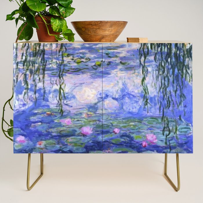 Claude Monet Water Lilies Credenza Gallery Image 1