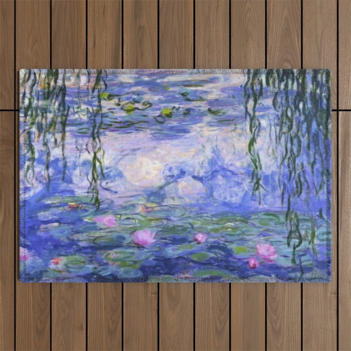 Claude Monet Water Lilies Outdoor Rug Gallery Image 1