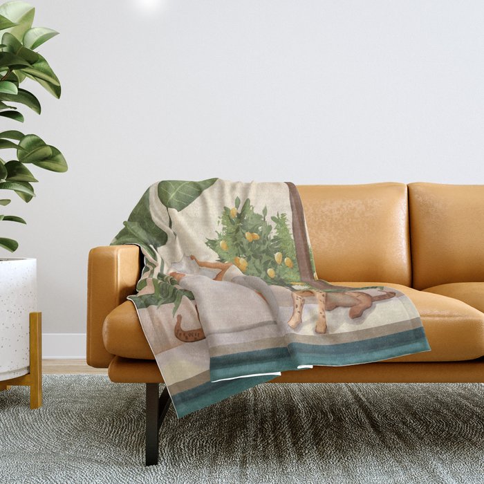 Summer in the Wild Throw Blanket Gallery Image 1