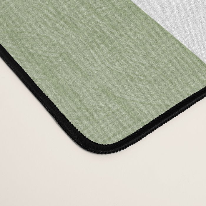 Hand Painted Gingham in Sage Green  Desk Mat Gallery Image 4