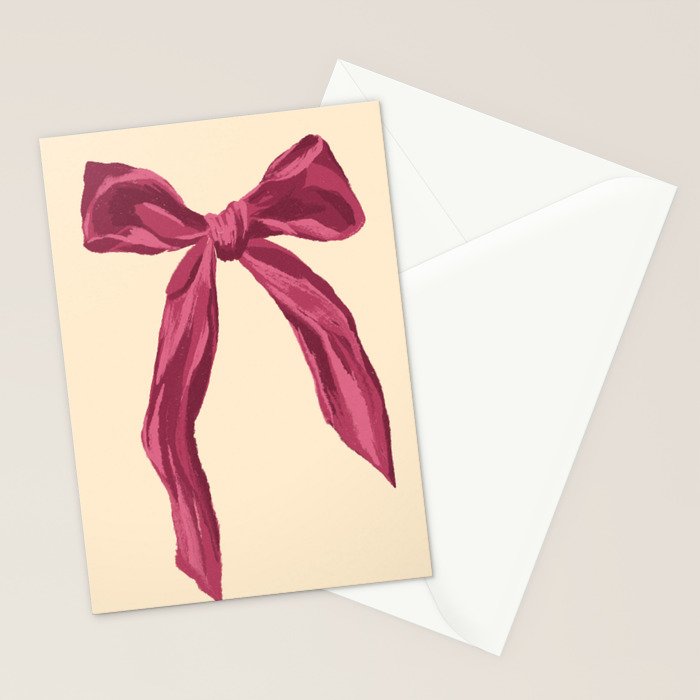 Romantic Bow Stationery Card Gallery Image 2