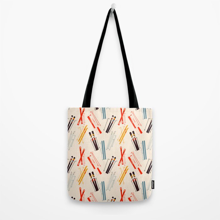 Ski time pattern Tote Bag Gallery Image 2