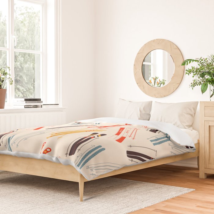 Ski time pattern Duvet Cover Gallery Image 2