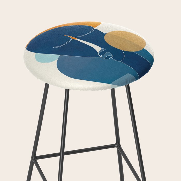 Abstract Mask Design 2 Stool Gallery Image 2