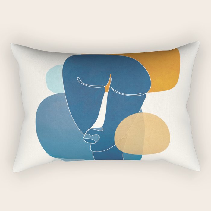 Abstract Mask Design 2 Rectangular Pillow Gallery Image 1