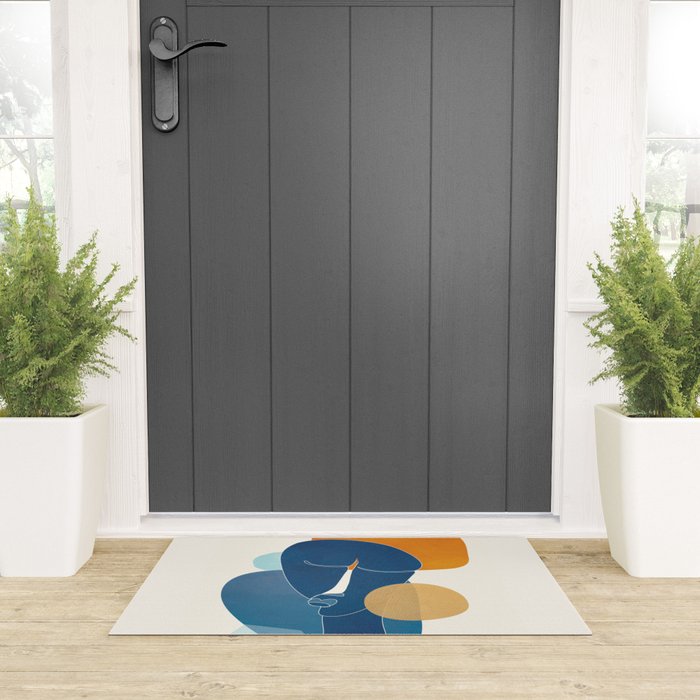 Abstract Mask Design 2 Welcome Mat Gallery Image 3