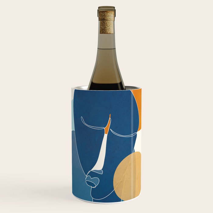 Abstract Mask Design 2 Wine Chiller Gallery Image 1