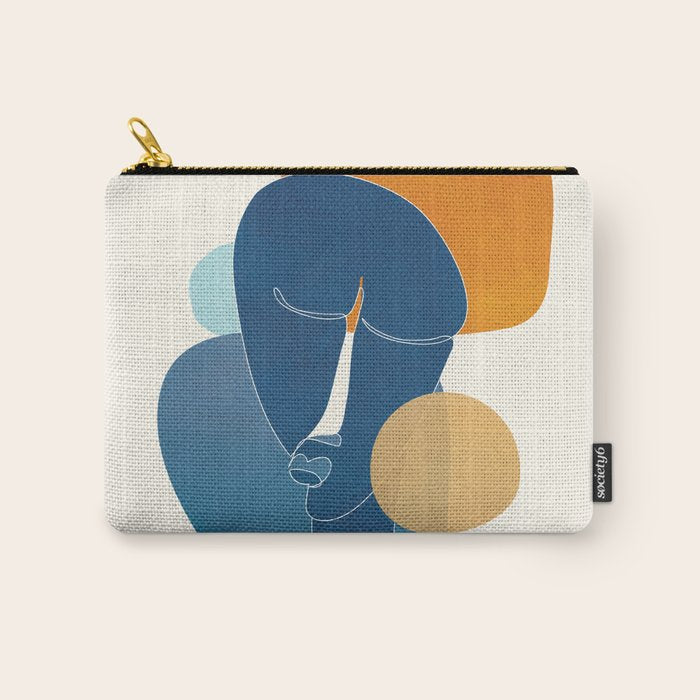 Abstract Mask Design 2 Carry All Pouch Gallery Image 1