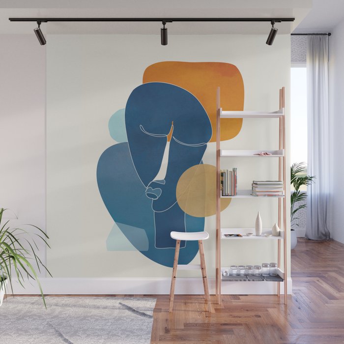 Abstract Mask Design 2 Wall Mural Gallery Image 1