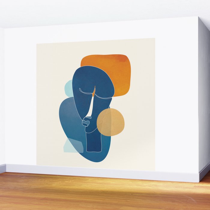 Abstract Mask Design 2 Wall Mural Gallery Image 2