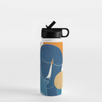 Abstract Mask Design 2 Water Bottle Gallery Image 1