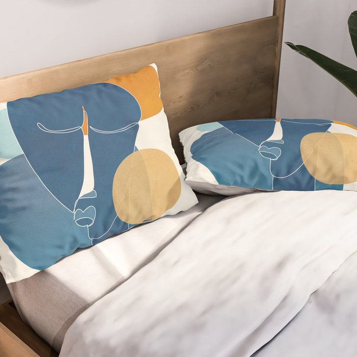 Abstract Mask Design 2 Pillow Sham Gallery Image 2