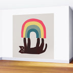 Cat with rainbow Wall Mural Gallery Image 2