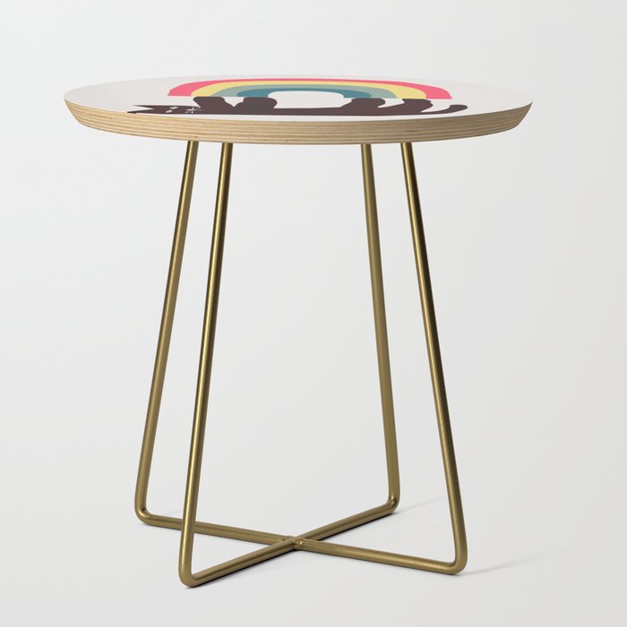 Cat with rainbow Side Table Gallery Image 1