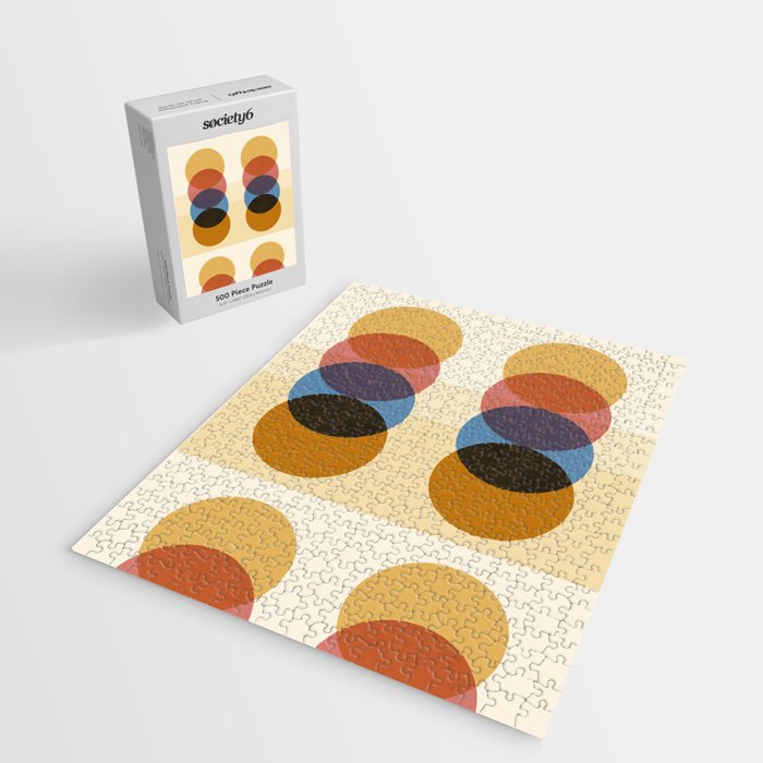Abstraction_SUNRISE_SUNSET_CIRCLE_RISING_COLORFUL_POP_ART_0425A Jigsaw Puzzle Gallery Image 2